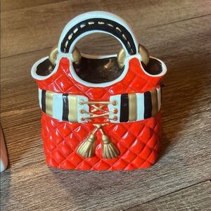 Vintage Davids Cookies ceramic purse cookie jars